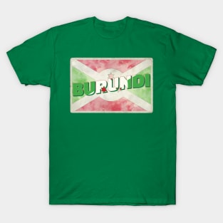 Burundi Vintage style retro souvenir T-Shirt